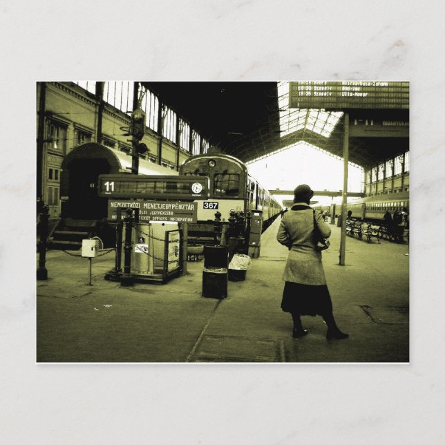 Postal gare Budapest (Anverso)
