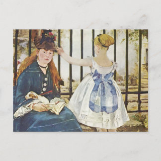 Postal Gare Saint-Lazare - Edouard Monet