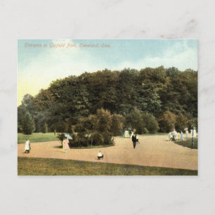 Postal Garfield Park, cosecha de Cleveland Ohio 1910