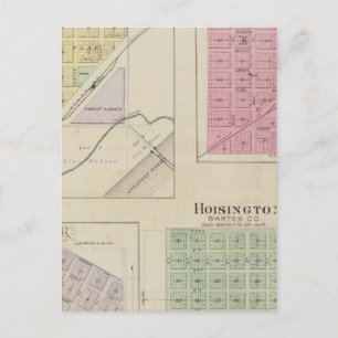 Postal Garfield, Pawnee Rock, Heizer, Hoisington, Kansas