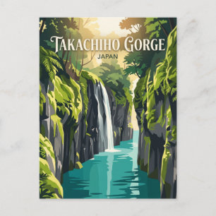 Postal Garganta de Takachiho Japón