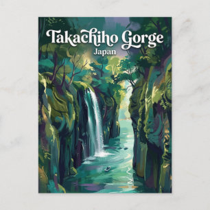 Postal Garganta de Takachiho Japón