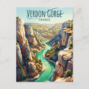 Postal Garganta de Verdon Francia