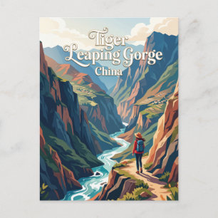 Postal Garganta del Salto del Tigre China