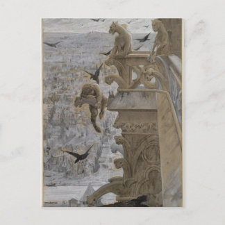 Postal Gargoyles en Notre-Dame de París