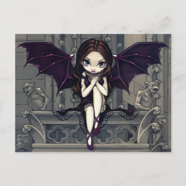 Postal "Gargoyles of Notre Dame" (Anverso)