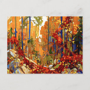 Postal Garland del otoño, arte fino de Tom Thomson, 