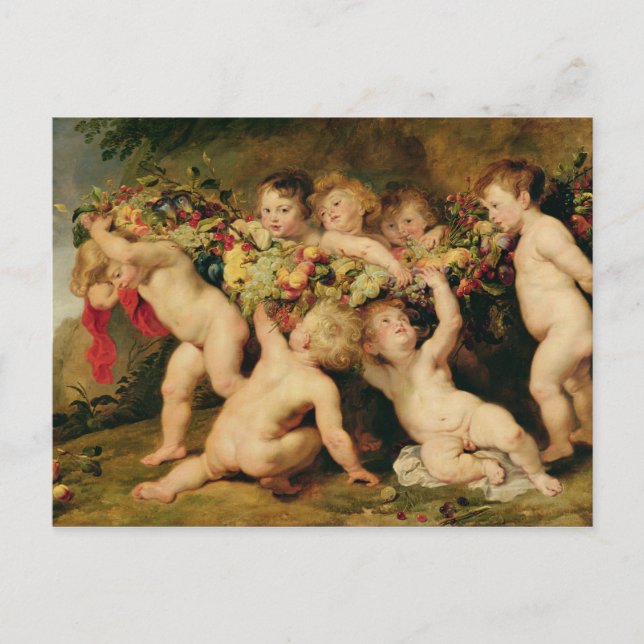 Postal Garland of Fruit, c.1615-17 (Anverso)