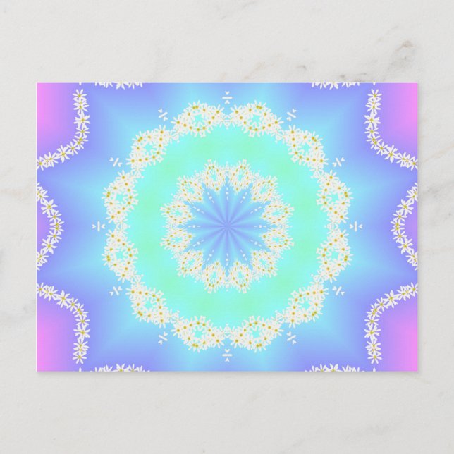 Postal Garlands de daisies (Anverso)
