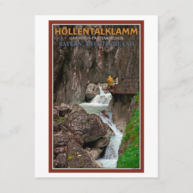 Postal Garmisch - Höllentalklamm (Anverso)