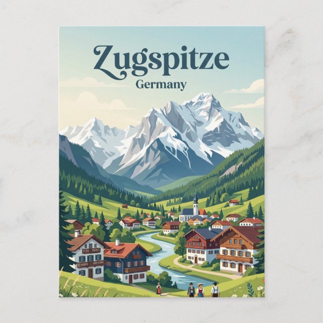 Postal Garmisch-Partenkirchen Alemania (Anverso)