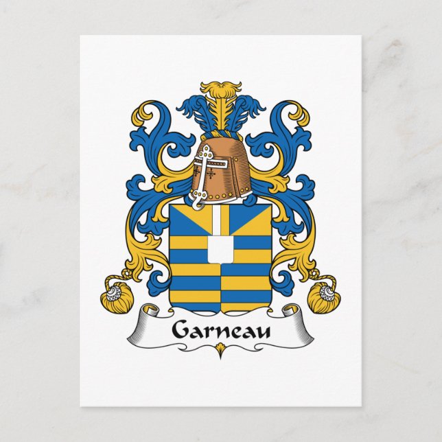 Postal Garneau Family Crest (Anverso)