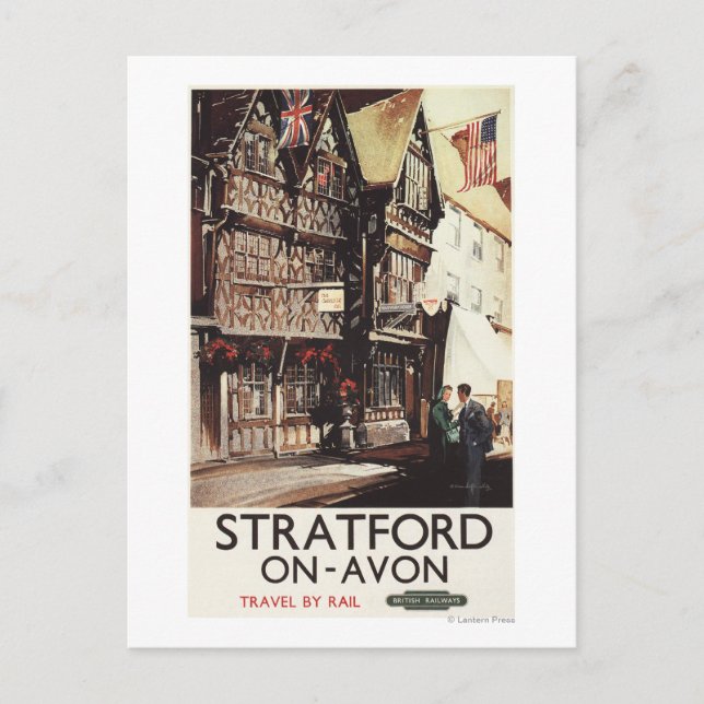 Postal Garrick Inn y el Poster de Harvard House Rail (Anverso)