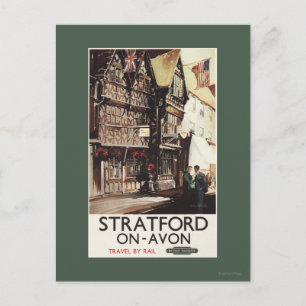 Postal Garrick Inn y el Poster de Harvard House Rail