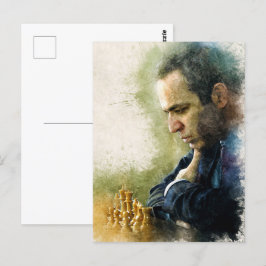 Postal Garry Kasparov ✪ La Leyenda ✪ Arte Acuático