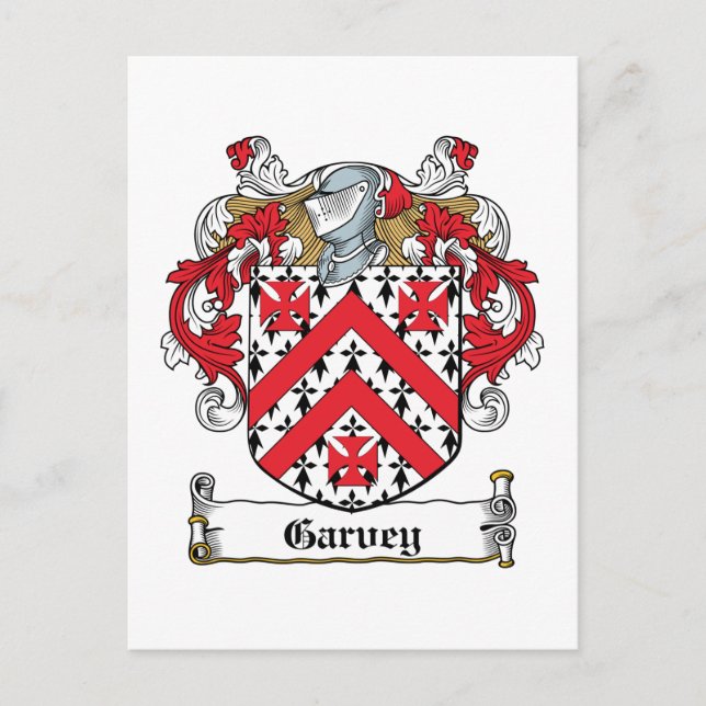 Postal Garvey Family Crest (Anverso)