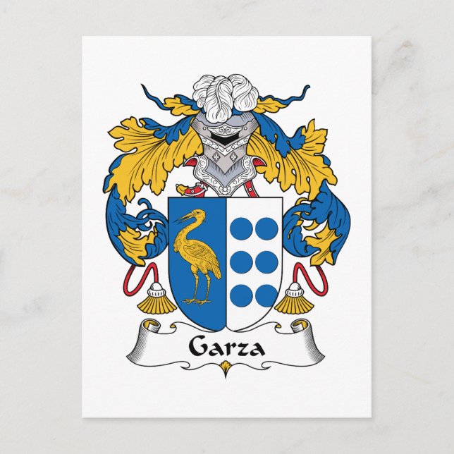 Postal Garza Family Crest (Anverso)