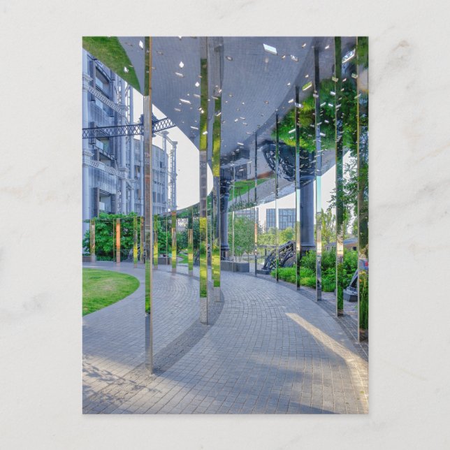 Postal Gasholder Park, Kings Cross, London UK Postcard (Anverso)