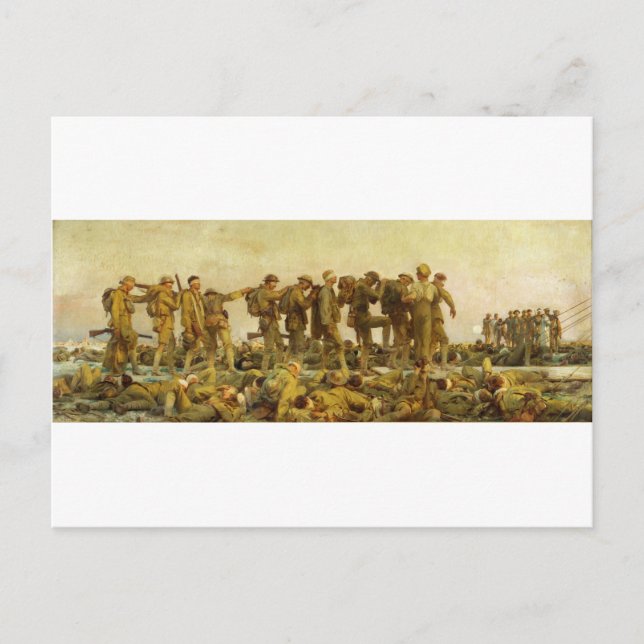 Postal Gasificado por John Singer Sargent Primera Guerra  (Anverso)