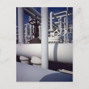Postal Gasoducto de refinería de petróleo