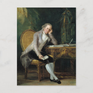 Postal Gaspar Melchor de Jovellanos por Francisco Goya