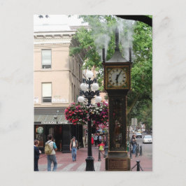 Postal Gasto de reloj de vapor/saludos desde BC, Canadá