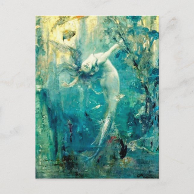 Postal Gaston Vintage Hoffman The Mermaid / Sirene (Anverso)