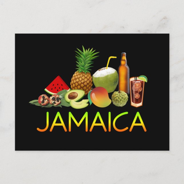 Postal Gastronomía de Jamaica (Anverso)