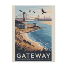 Gateway NY Arte | Póster de viaje Vintage Park