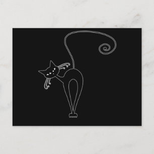 Postal Gatito banal negro 3