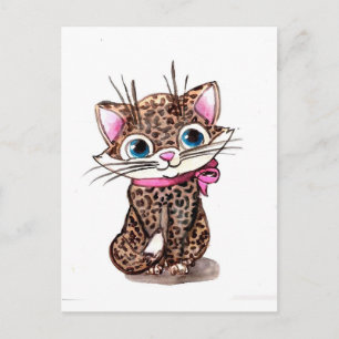 Postal Gatito con manchas