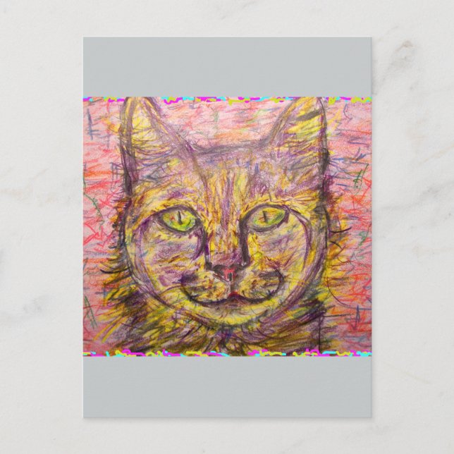 Postal gatito del día del sol hey (Anverso)