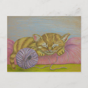 Postal Gatito dormido