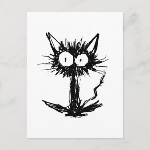 Postal Gatito negro