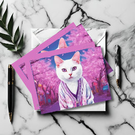 Postal Gatito Sakura