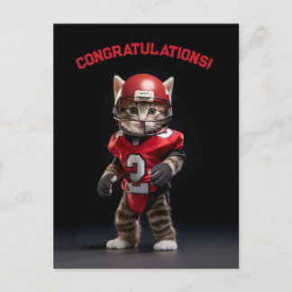 Postal Gatito Touchdown