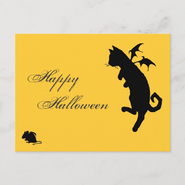 Postal Gatito volador (Anverso)