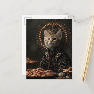 Postal Gatito y la gamba
