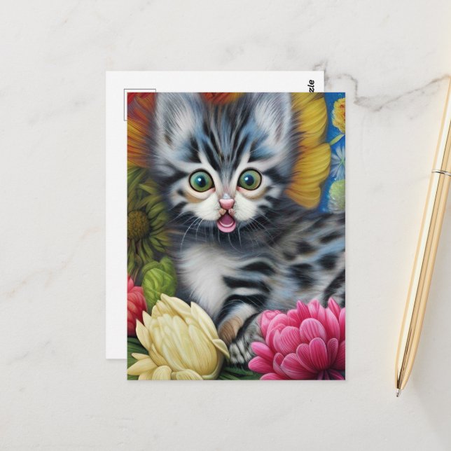 Postal Gatitos Adorables 5 (Anverso/Reverso In Situ)