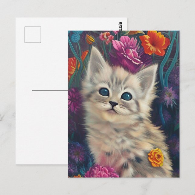 Postal Gatitos Adorables 9 (Anverso / Reverso)