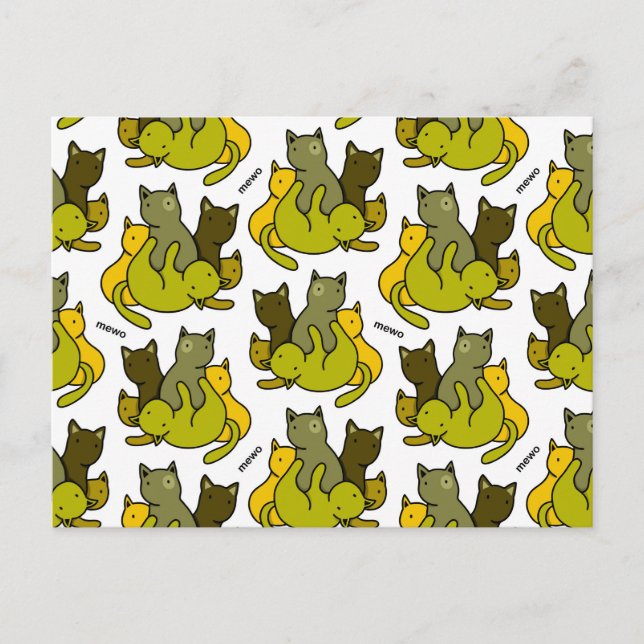 Postal Gatitos de oliva (Anverso)