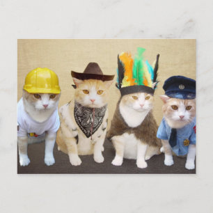 Postal Gatitos del pueblo
