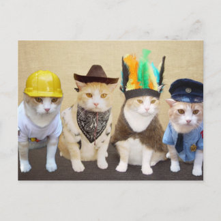 Postal Gatitos del pueblo