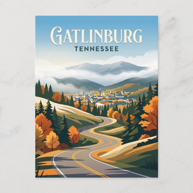 Postal Gatlinburg EE. UU. (Anverso)