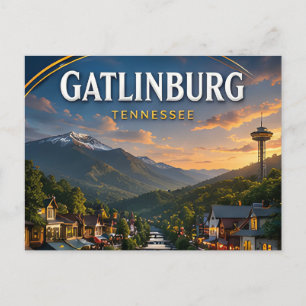 Postal Gatlinburg Grandes Montañas Humeantes
