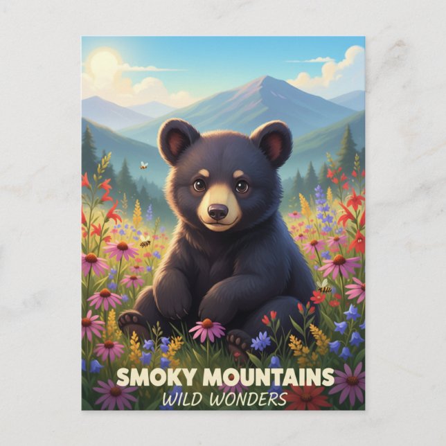 Postal Gatlinburg Smokey Mountains Wild Wonders (Anverso)