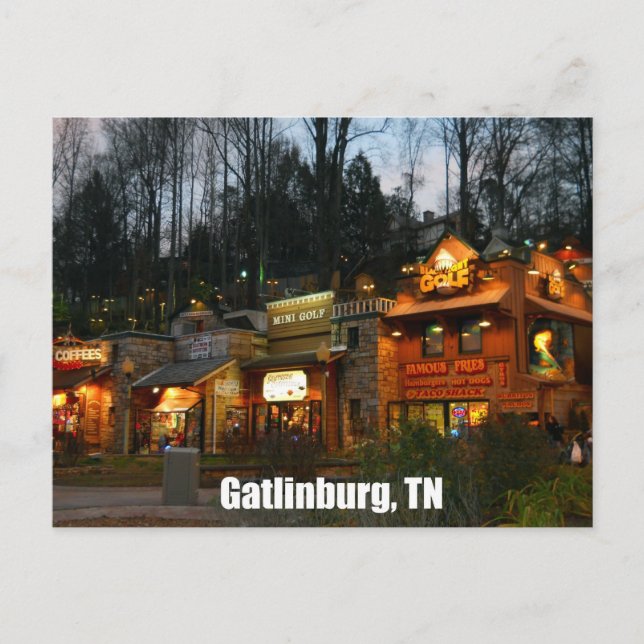 Postal Gatlinburg, Tennessee (Anverso)