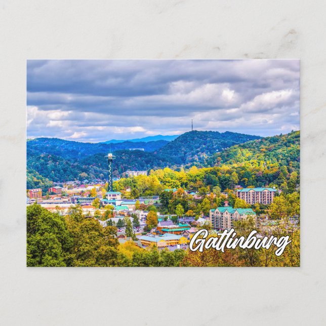 Postal Gatlinburg, Tennessee, Estados Unidos (Anverso)