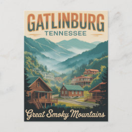 Postal Gatlinburg Tennessee Grandes Montañas Fumadoras