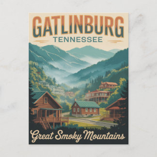 Postal Gatlinburg Tennessee Grandes Montañas Fumadoras